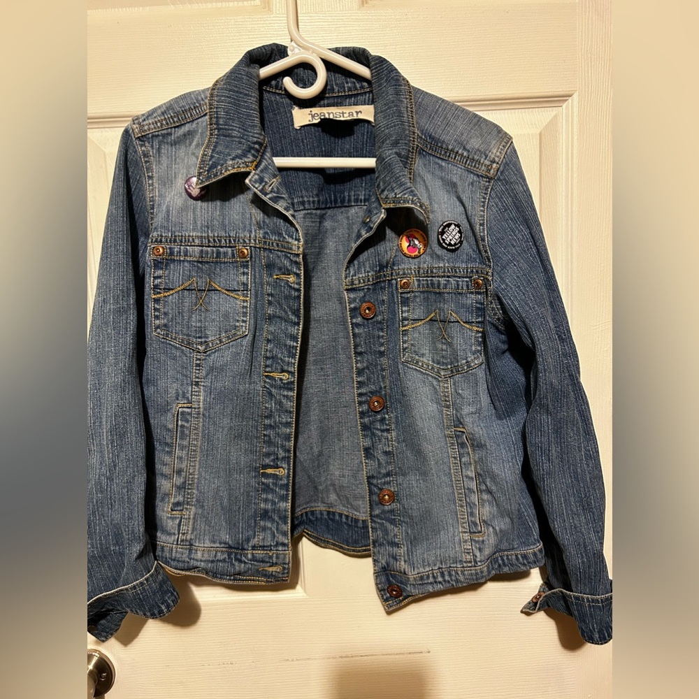Jean Star Vintage with Vintage Pins